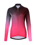HOLOKOLO Langarm Fahrradtrikot für den Winter - DAZZLE LADY WINTER - Rosa/Schwarz