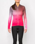 HOLOKOLO Langarm Fahrradtrikot für den Winter - DAZZLE LADY WINTER - Rosa/Schwarz