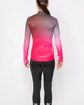 HOLOKOLO Langarm Fahrradtrikot für den Winter - DAZZLE LADY WINTER - Rosa/Schwarz