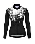 HOLOKOLO Langarm Fahrradtrikot für den Winter - POLAR LADY WINTER - Weiß/Schwarz