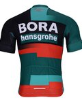 BONAVELO Kurzarm Radtrikot und Shorts - BORA 2023 - Rot/Schwarz/Grün