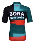 BONAVELO Kurzarm Fahrradtrikot - BORA 2023 KIDS - Grün/Schwarz/Rot