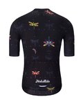 HOLOKOLO Kurzarm Fahrradtrikot - DRAGONFLIES ELITE - Schwarz