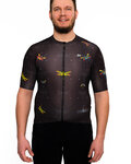 HOLOKOLO Kurzarm Fahrradtrikot - DRAGONFLIES ELITE - Schwarz