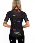HOLOKOLO Kurzarm Radtrikot und Shorts - DRAGONFLIES ELITE LADY - Schwarz