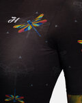 HOLOKOLO Kurzarm Fahrradtrikot - DRAGONFLIES ELITE LADY - Schwarz