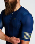 HOLOKOLO Kurzarm Fahrradtrikot - VICTORIOUS GOLD - Blau
