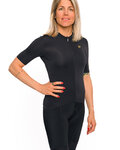 HOLOKOLO Kurzarm Fahrradtrikot - VICTORIOUS GOLD LADY - Schwarz