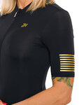 HOLOKOLO Kurzarm Fahrradtrikot - VICTORIOUS GOLD LADY - Schwarz