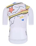 HOLOKOLO Kurzarm Radtrikot und Shorts - UNIVERSE ELITE - Schwarz/Weiß/mehrfarbig