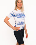 HOLOKOLO Kurzarm Fahrradtrikot - EXPLORE ELITE LADY - Blau/Weiß