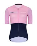 HOLOKOLO Kurzarm Radtrikot und Shorts - VIBES LADY - Rosa/Blau/Schwarz
