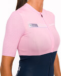 HOLOKOLO Kurzarm Fahrradtrikot - VIBES LADY - Blau/Rosa