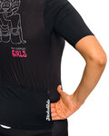 HOLOKOLO Kurzarm Fahrradtrikot - SUPPORT ELITE LADY - Rosa/Weiß/Schwarz