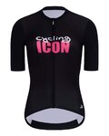 HOLOKOLO Kurzarm Fahrradtrikot - ICON ELITE LADY - Schwarz/Weiß/Rosa