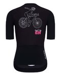 HOLOKOLO Kurzarm Fahrradtrikot - ICON ELITE LADY - Schwarz/Weiß/Rosa