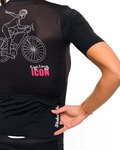HOLOKOLO Kurzarm Fahrradtrikot - ICON ELITE LADY - Schwarz/Weiß/Rosa