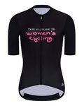 HOLOKOLO Kurzarm Radtrikot und Shorts - FUTURE ELITE LADY - Schwarz