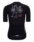 HOLOKOLO Kurzarm Radtrikot und Shorts - FUTURE ELITE LADY - Schwarz