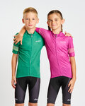 HOLOKOLO Kurzarm Fahrradtrikot - FLOW JUNIOR - Grün/mehrfarbig