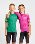 HOLOKOLO Kurzarm Fahrradtrikot - FLOW JUNIOR - Rosa/mehrfarbig