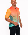 HOLOKOLO Kurzarm Fahrradtrikot - INFINITY - Orange/Grün/Rot