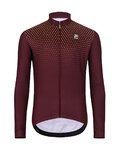HOLOKOLO Langarm Fahrradtrikot für den Winter - STARLIGHT WINTER - bordeaux