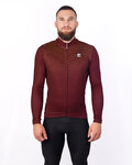 HOLOKOLO Langarm Fahrradtrikot für den Winter - STARLIGHT WINTER - bordeaux