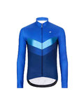 HOLOKOLO Langarm Fahrradtrikot für den Winter - ARROW WINTER - Blau