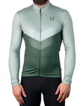 HOLOKOLO Langarm Fahrradtrikot für den Winter - ARROW WINTER - Grün