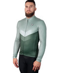HOLOKOLO Langarm Fahrradtrikot für den Winter - ARROW WINTER - Grün