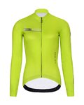 HOLOKOLO Langarm Radtrikot und Hose - VIBES LADY WINTER - Gelb/Schwarz