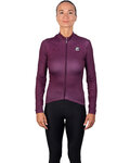 HOLOKOLO Langarm Fahrradtrikot für den Winter - STARLIGHT LADY WNT - Lila