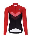 HOLOKOLO Langarm Fahrradtrikot für den Winter - ARROW LADY WINTER - Rot/Schwarz