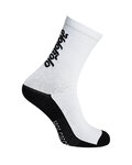 HOLOKOLO Klassische Fahrradsocken - LINEAL - Weiß/Schwarz