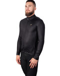 HOLOKOLO Langarm Fahrradtrikot für den Winter - PHANTOM WINTER - Schwarz