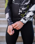 HOLOKOLO Langarm Fahrradtrikot für den Winter - CAMOUFLAGE WINTER - Grün/Schwarz