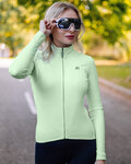 HOLOKOLO Langarm Fahrradtrikot für den Winter - PHANTOM LADY WINTER - Hellgrün