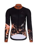 HOLOKOLO Langarm Fahrradtrikot für den Winter - CAMOUFLAGE LADY WNT - Braun/Schwarz