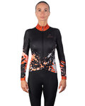 HOLOKOLO Langarm Fahrradtrikot für den Winter - CAMOUFLAGE LADY WNT - Braun/Schwarz