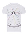 NU. BY HOLOKOLO Kurzarm Fahrrad-Shirt - RIDE THIS WAY II. - Weiß