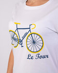 NU. BY HOLOKOLO Kurzarm Fahrrad-Shirt - LE TOUR LEMON II. - Weiß