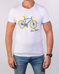 NU. BY HOLOKOLO Kurzarm Fahrrad-Shirt - LE TOUR LEMON II. - Weiß