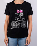 NU. BY HOLOKOLO Kurzarm Fahrrad-Shirt - ICON LADY  - Schwarz