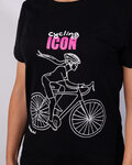 NU. BY HOLOKOLO Kurzarm Fahrrad-Shirt - ICON LADY  - Schwarz