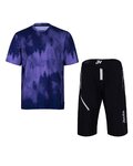 HOLOKOLO MTB Radtrikot und Hose - NIGHTFALL MTB - Schwarz/Blau