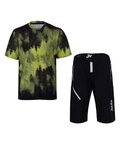 HOLOKOLO MTB Radtrikot und Hose - NIGHTFALL MTB - Schwarz/Gelb