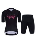 HOLOKOLO Kurzarm Radtrikot und Shorts - FUTURE ELITE LADY - Schwarz