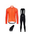 HOLOKOLO Radtrikot und Hose für den Winter - PERFORMANCE WINTER - Schwarz/Orange