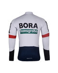 BONAVELO Langarm Radtrikot und Hose - BORA 2025 WINTER - Schwarz/Weiß/Blau